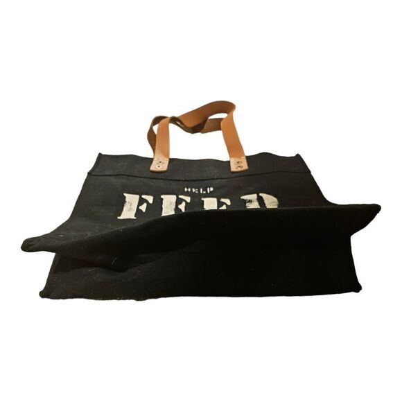 FEED Projects Canvas Tote in Black - Picture 4 of 7